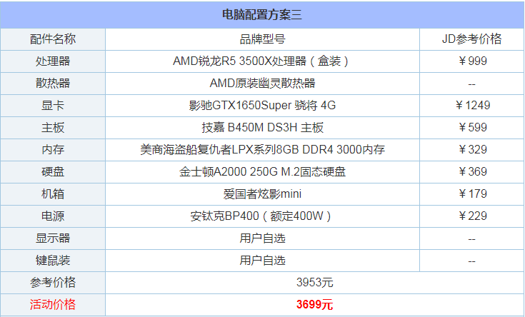 長沙組裝電腦配置推薦